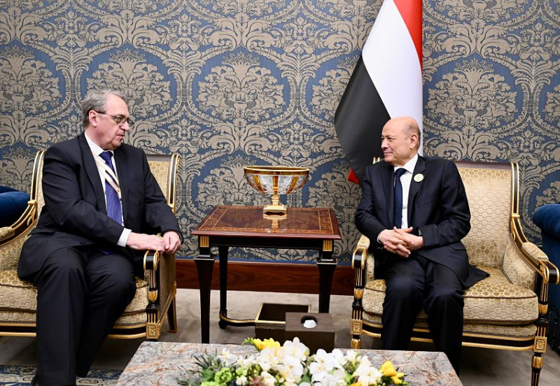 لقاء الرئيس العليمي بالمبعوث الروسي